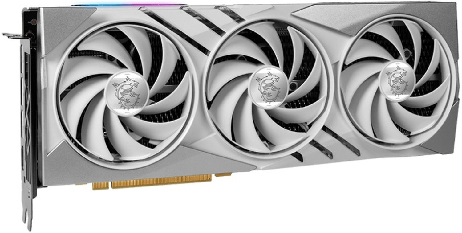 Image of MSI GeForce RTX 4070 SUPER 12G GAMING X SLIM WHITE GDDR6X 12 GB NVIDIA Chipset 192 bit 2640 MHz Graphics Card