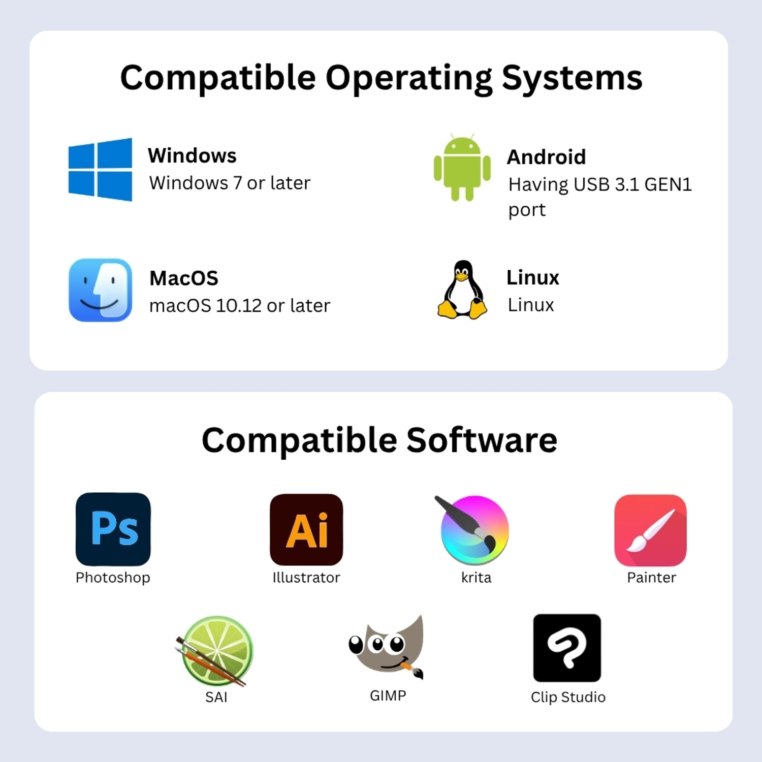 Image of HUION Kamvas 13 Pen Display Tablet, 13.3 inch, Stand, 8192 Pressure 13.3 x 8.5 inch Graphics Tablet Connectivity - USB