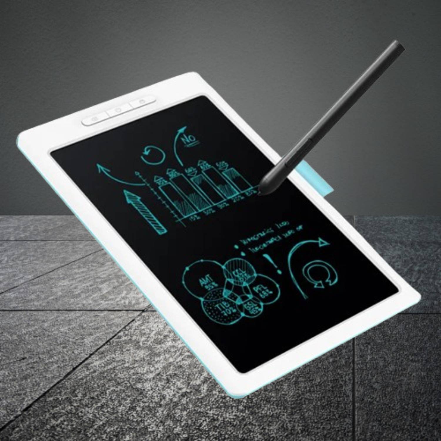 GUGGU H54_Writing tab 8.5 Inch LCD Doodle Board: Reusable Drawing Tablet for Kids 8.5 x 4.5 inch Graphics Tablet Connectivity - Wireless
