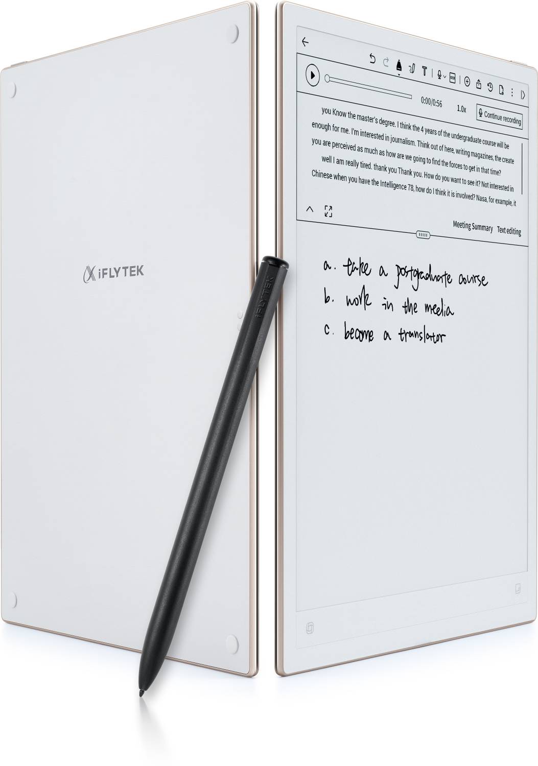 iFLYTEK XF-DX-B311E AINOTE2 6.39 x 8.52 inch Graphics Tablet Connectivity - Wireless