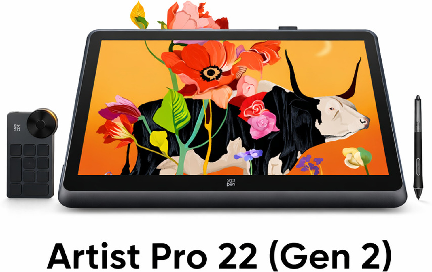 Image of XP Pen Artist Pro 22 Gen 2 XPPen Artist Pro 22 Gen2 2.5K QHD Drawing Tablet with Screen, 16384 Stylus 18.72 x 10.53 inch Graphics Tablet Connectivity - Bluetooth