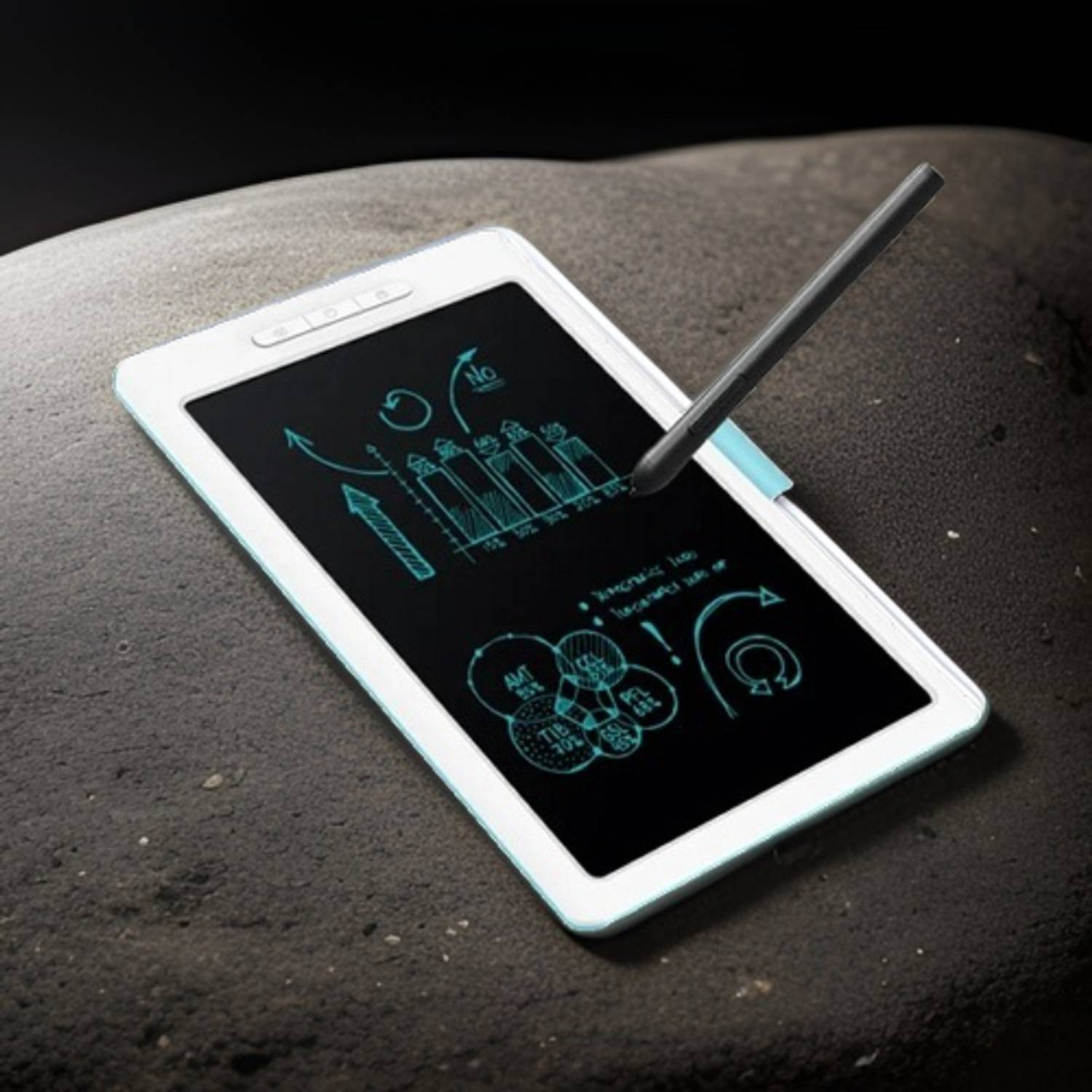 GUGGU G47_Writing tab 8.5 Inch LCD Doodle Board: Reusable Drawing Tablet for Kids 8.5 x 4.5 inch Graphics Tablet Connectivity - Wireless