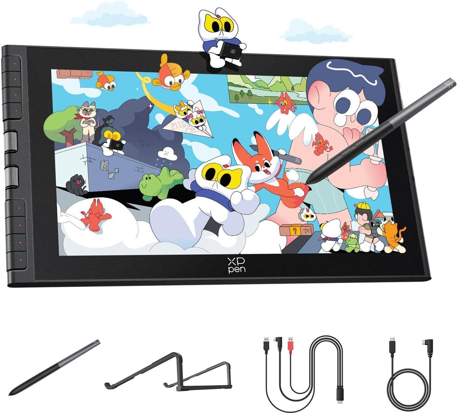 Image of XP Pen ART123GEN XPPen Artist 12 3rd Gen 10.39 x 5.87 inch Graphics Tablet Connectivity - USB, Bluetooth