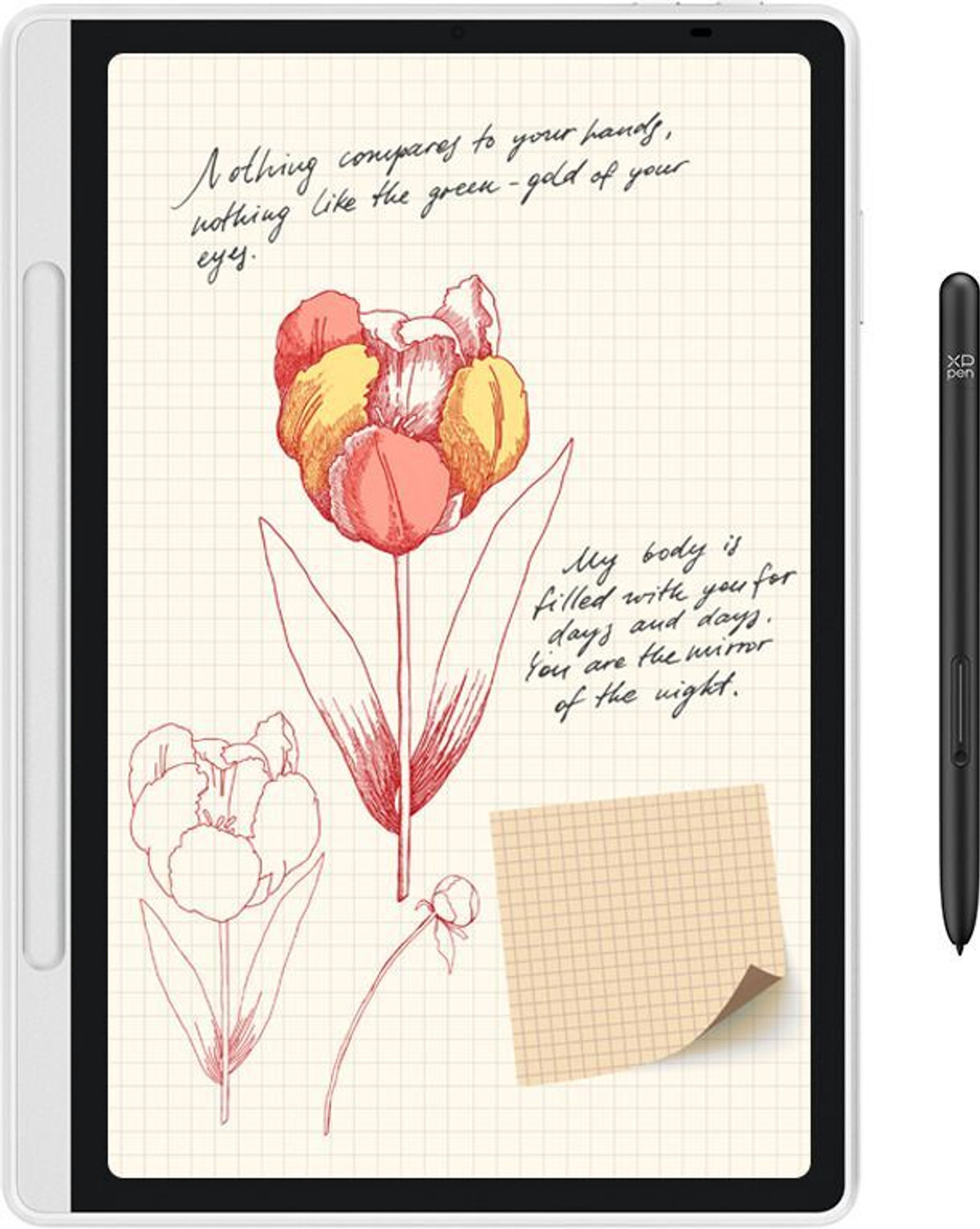 Image of XP Pen MNP1095 Magic Note Pad 9.29 x 5.83 inch Graphics Tablet Connectivity - Bluetooth