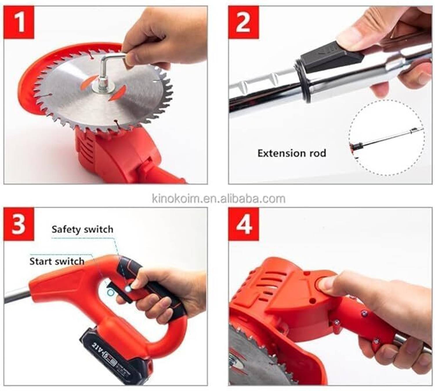 CAFEINADO Cordless Grass Trimmer - Image 5