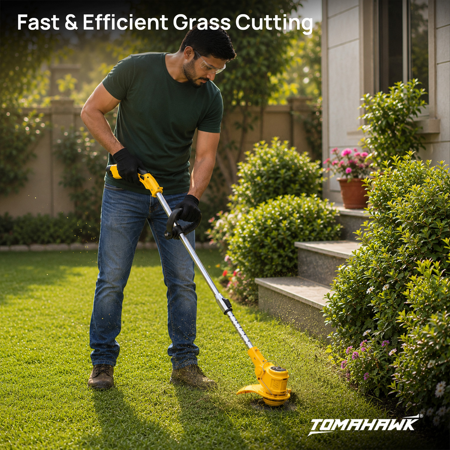 Image of Tomahawk TCBC-12 Cordless Grass Trimmer