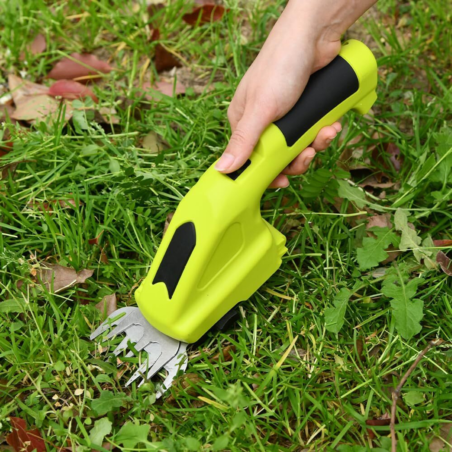 Image of DebRifo 2 in 1 Cordless Grass and Plant Cutter Battery Self Propelled Lawn Mower