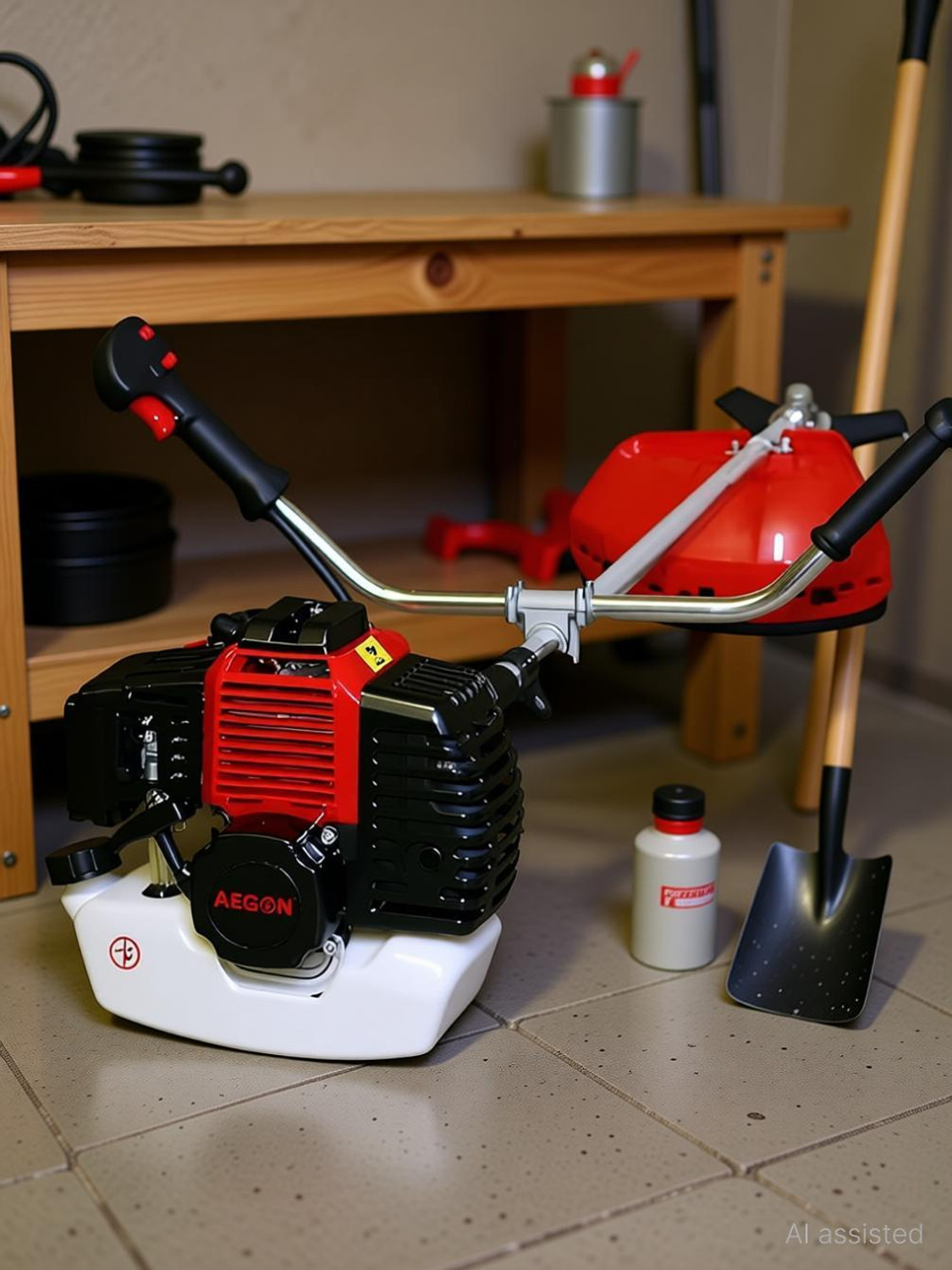 Image of AEGON 52cc Brush Cutter 2-Stroke Sidepack Crop Cutter Petrol Engine Fuel Grass Trimmer
