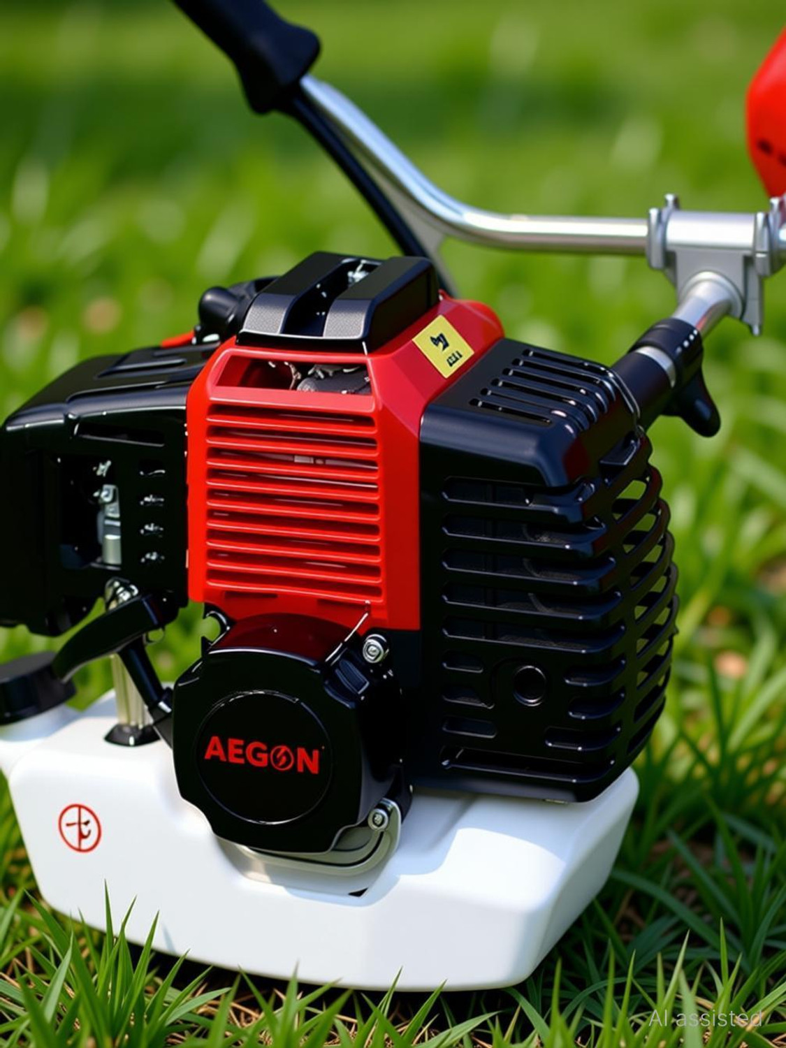 Image of AEGON 52cc Brush Cutter 2-Stroke Sidepack Crop Cutter Petrol Engine Fuel Grass Trimmer