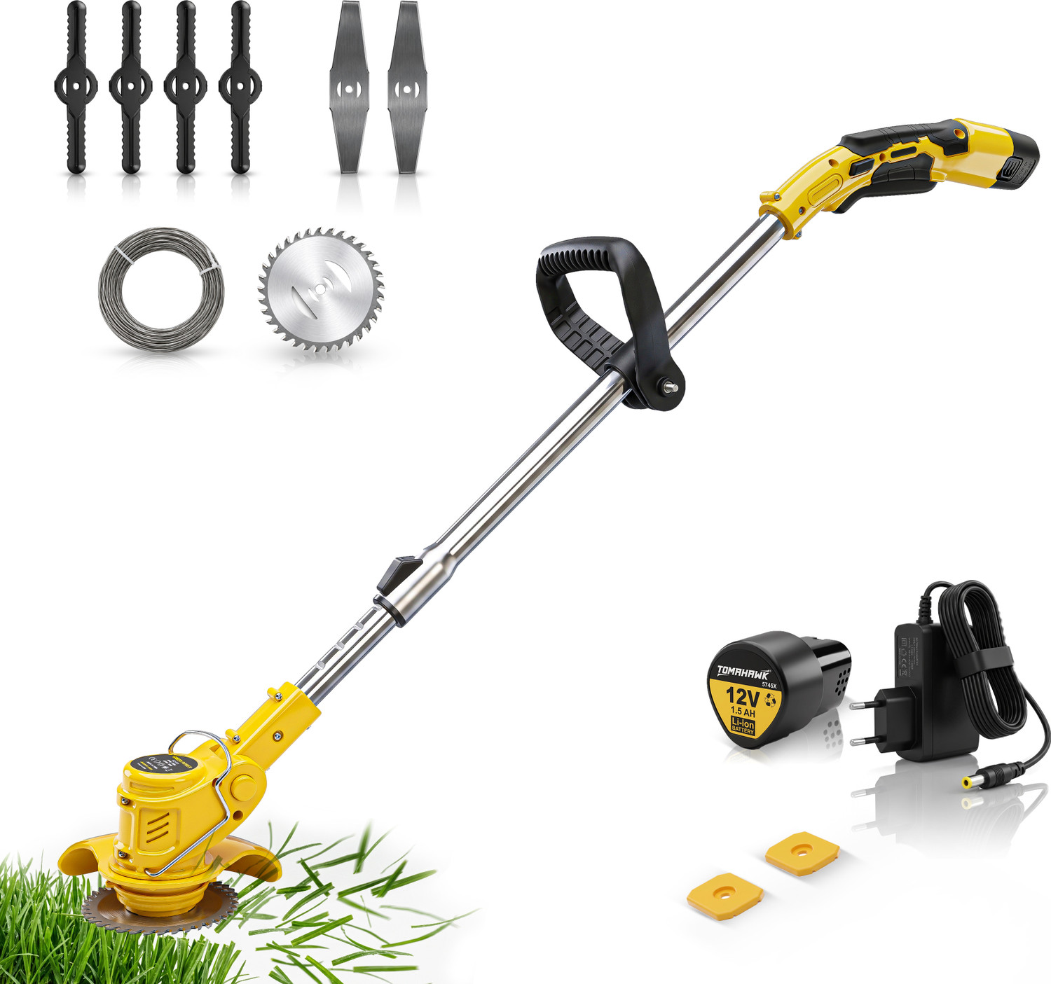 Image of Tomahawk TCBC-12 Cordless Grass Trimmer