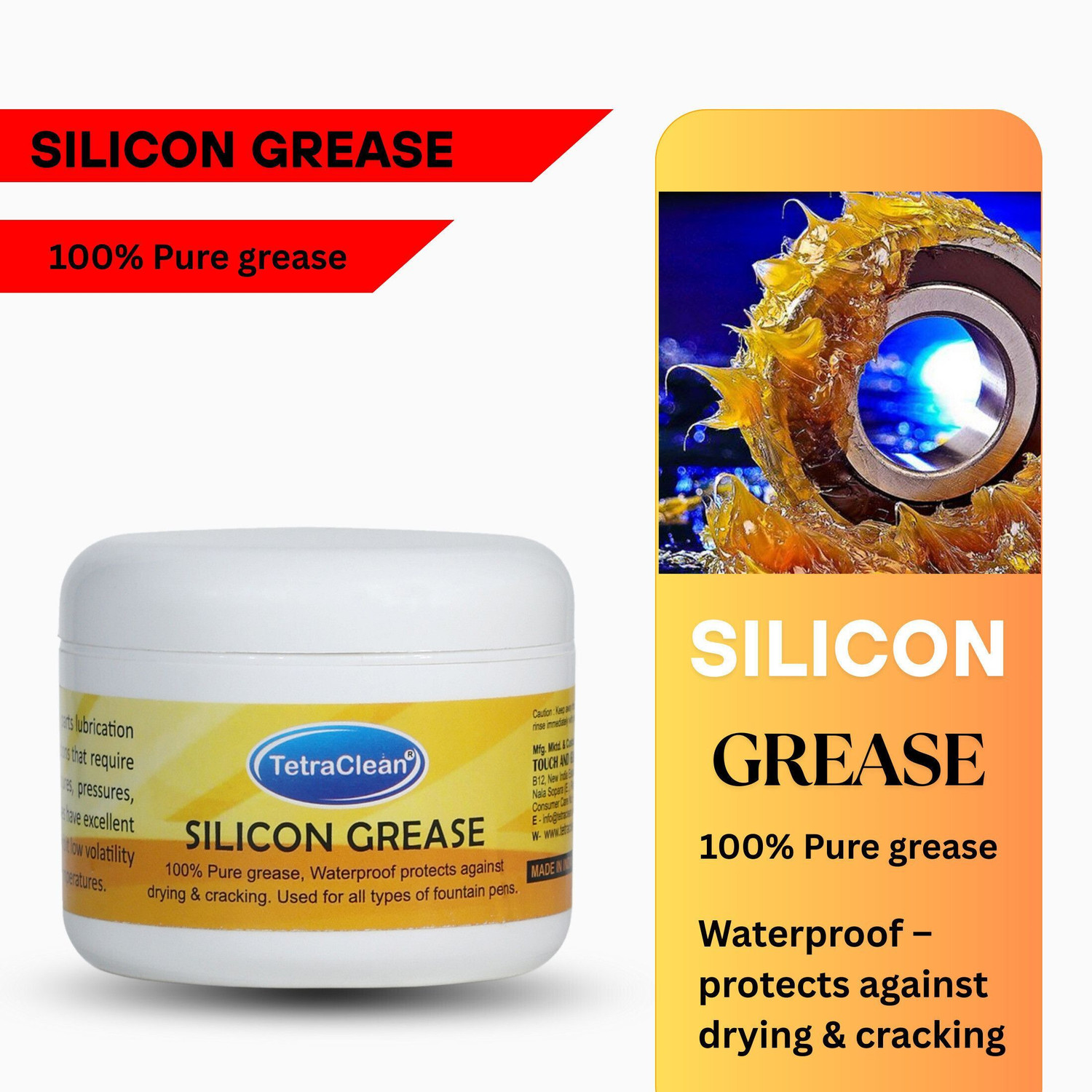 Image of TetraClean Silicon 100 g Grease