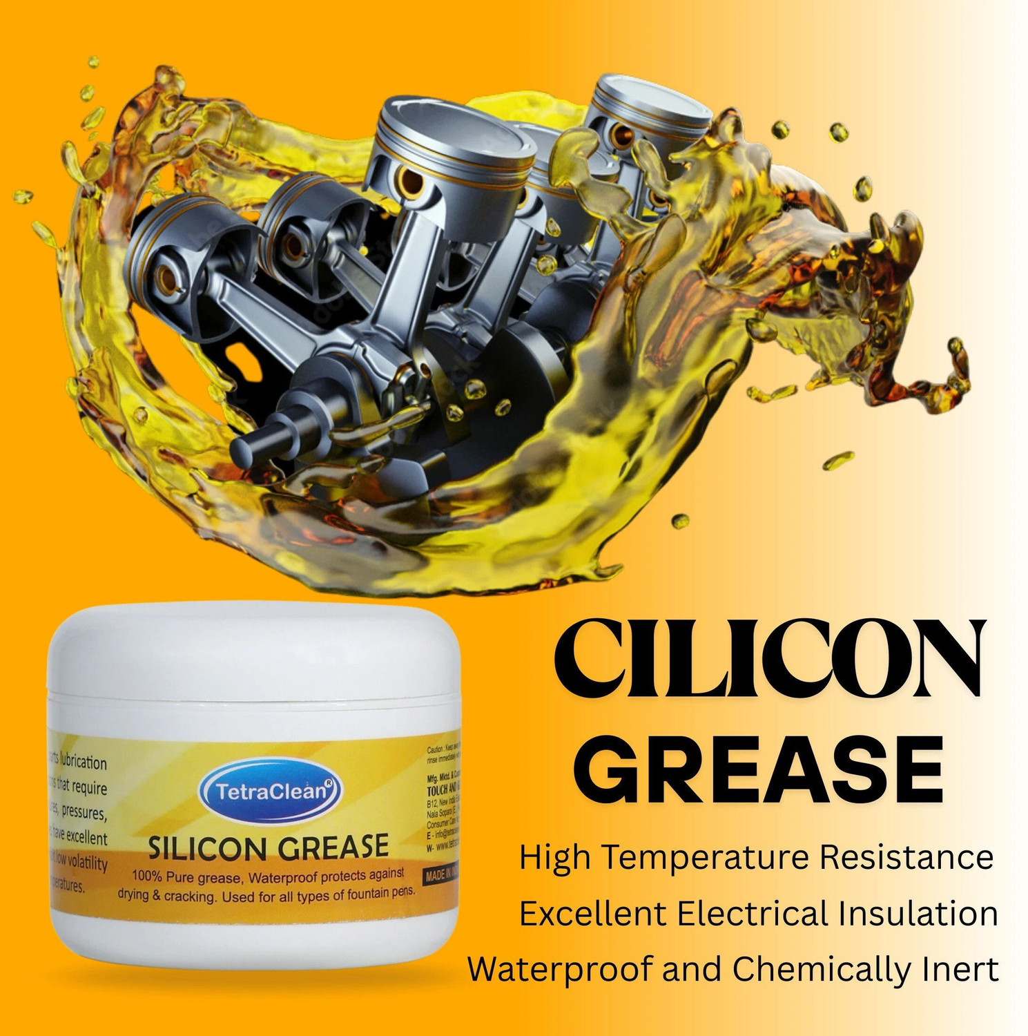 Image of TetraClean Silicon 100 g Grease