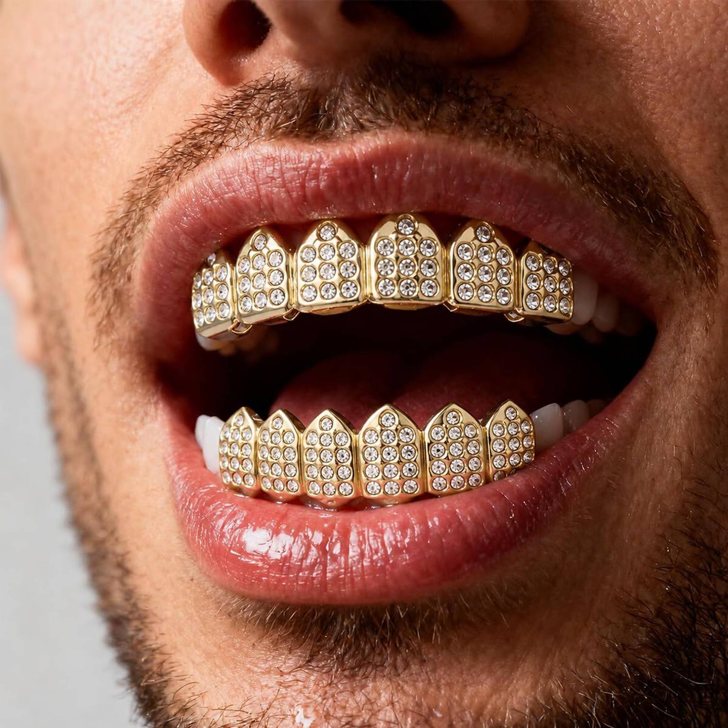 Gustave Copper Vampire Fang Teeth Grillz - Image 5