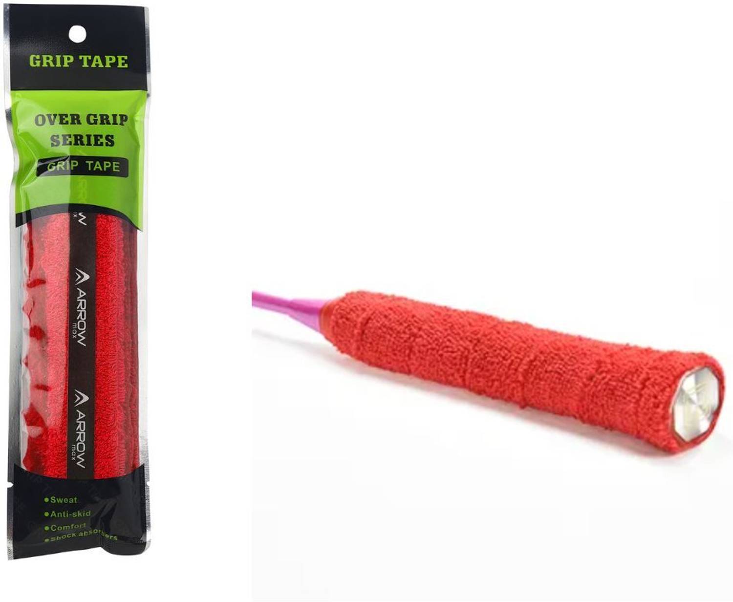 ArrowMax TOWEL COTTON BADMINTON GRIP ANTI SLIP ANTI SWEAT SKIN FRIENDLY Towel Grip