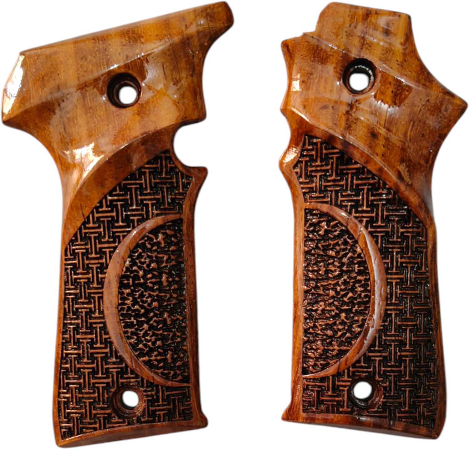 SandhuGunHouse Wood Grip For .32 Bore MSD Elite,Super & Webley