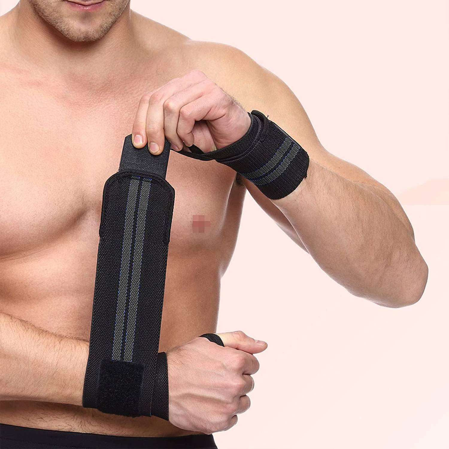ADSpackers Wrist Wraps WEIGHT LIFTING STRAPS FOR PROFESSIONAL WORKOUT 2 PCS SET Hand Grip