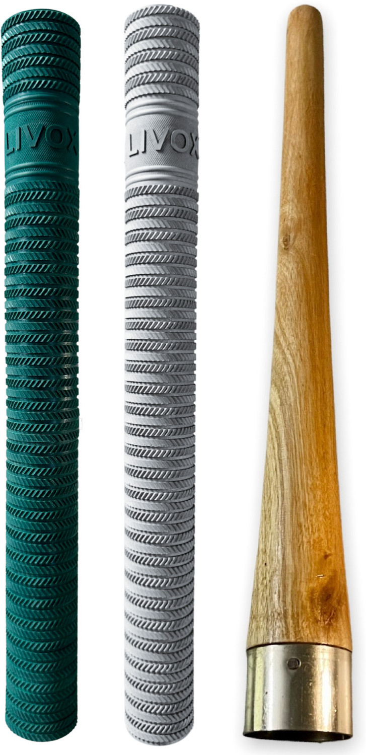 Image of LIVOX First Quality Ring Texture Cricket Bat Grips for Very Good Comfort And One Cone Ultra Tacky