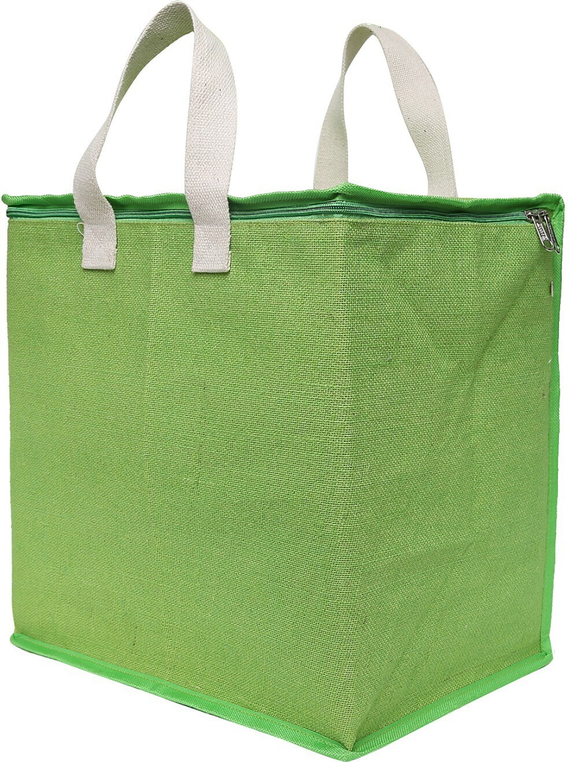 Image of DOUBLE R BAGS Canvas Reinforced Cotton Handles and Thick Base with Multipurpose Storage. Pack of 2 Grocery Bags