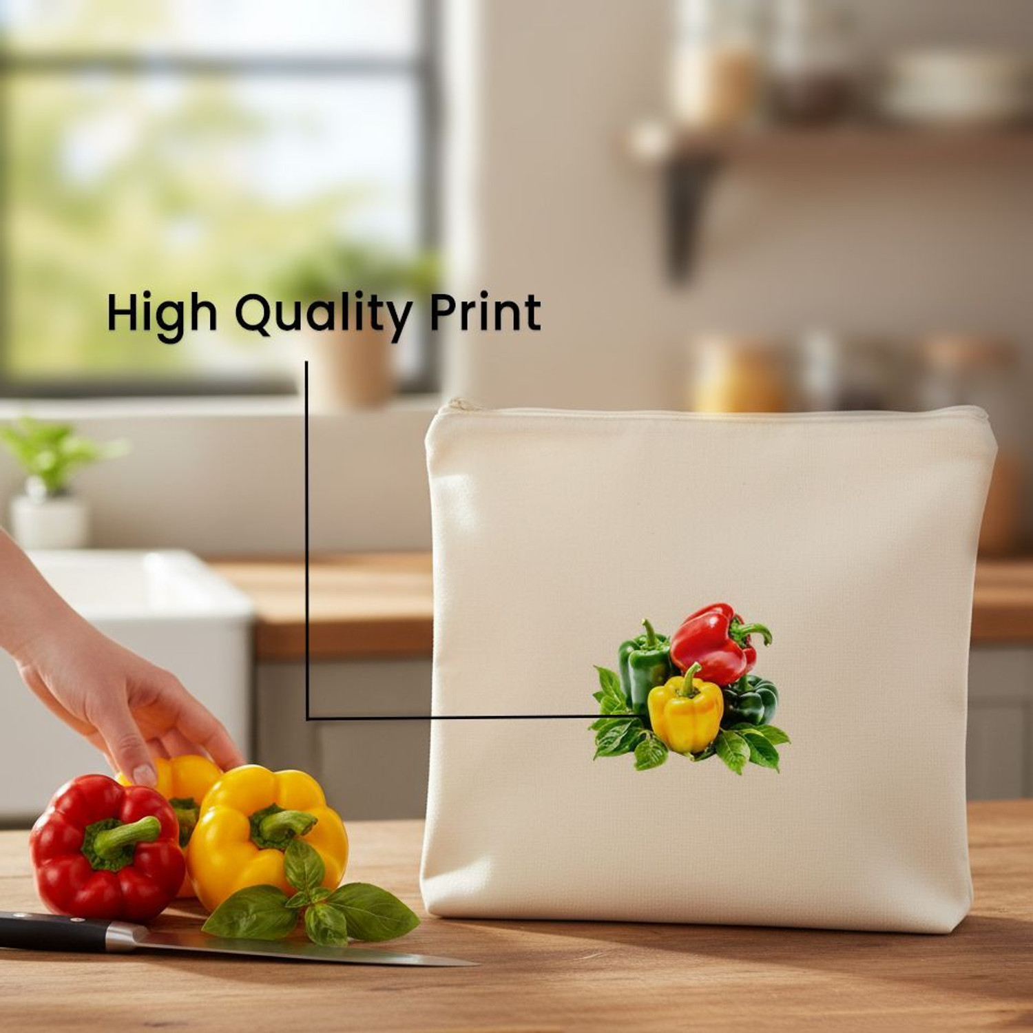 Image of Wrapzy 100% Cotton Reusable Vegetable Bags for Fridge | Eco-Friendly | 12x12 Inches | Pack of 10 Grocery Bags
