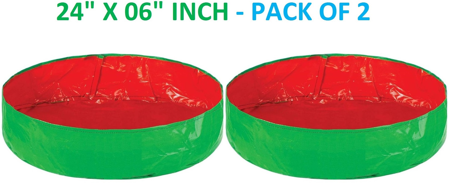 Image of Mavani 24 inch x 6 inch Green Growbags, Spinach Grow Bags, Pack of 1 Bags for Home Gardening Grow Bag