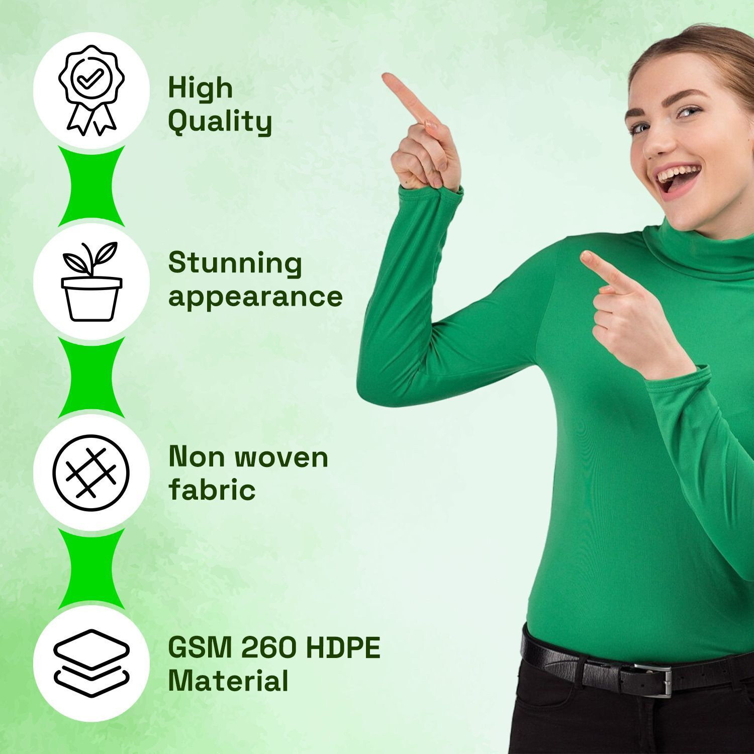 Image of STIGREEN Premium HDPE 24x36 Grow Bag 260 GSM For Home Gardening Grow Bag