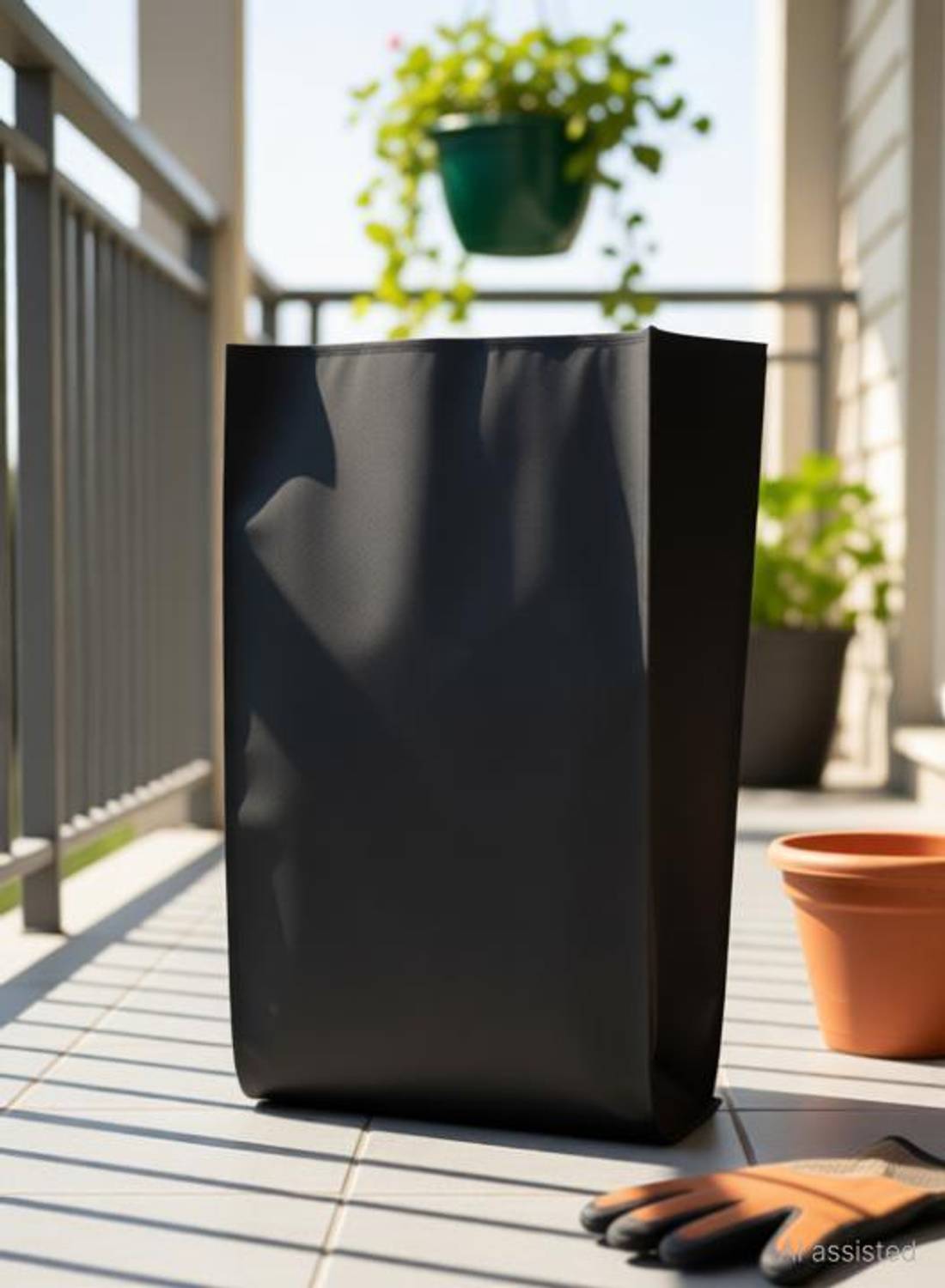 Bluetail Nursery Cover Black - 12X12 Inch Medium Size with quantity of 25 Bags Grow Bag Grow Bag
