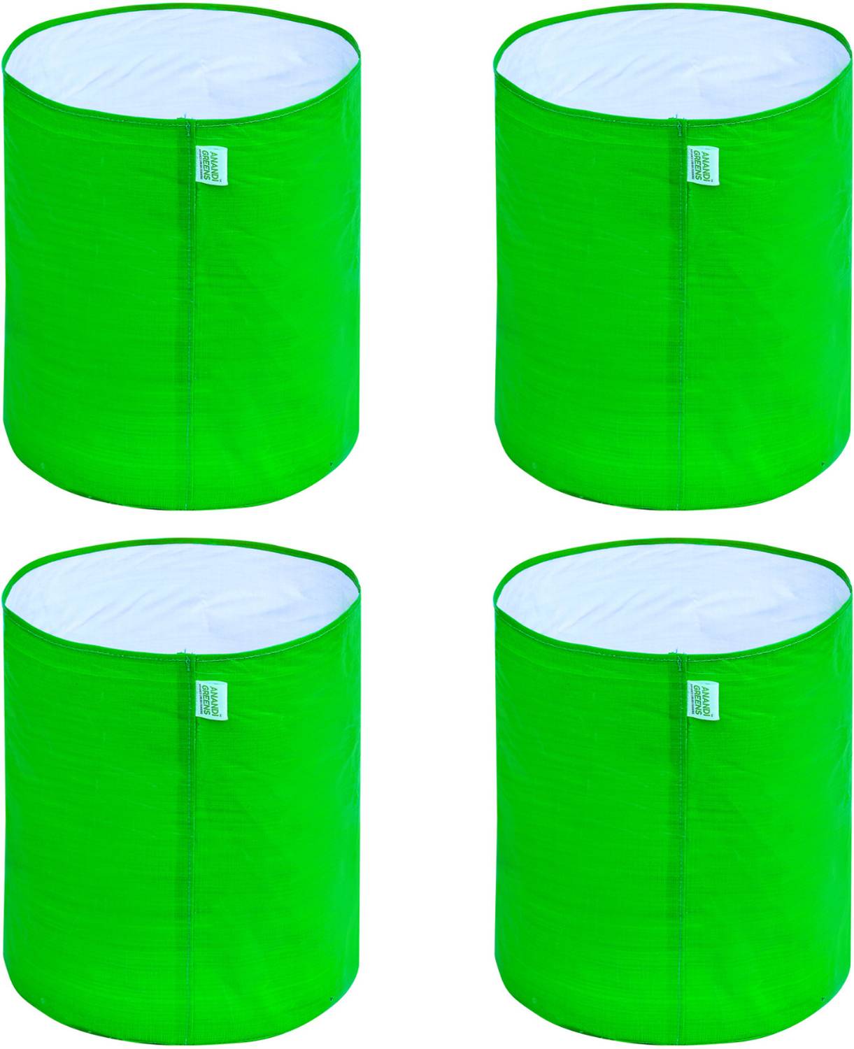Anandi Greens 12x12 INCH 250 GSM HDPE Green color Plant Grow Bag