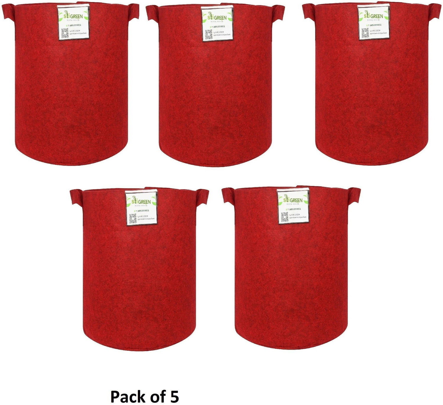 Image of STIGREEN Premium GEO Fabric 15*15 Grow Bag For Home Gardening 400 GSM Grow Bag