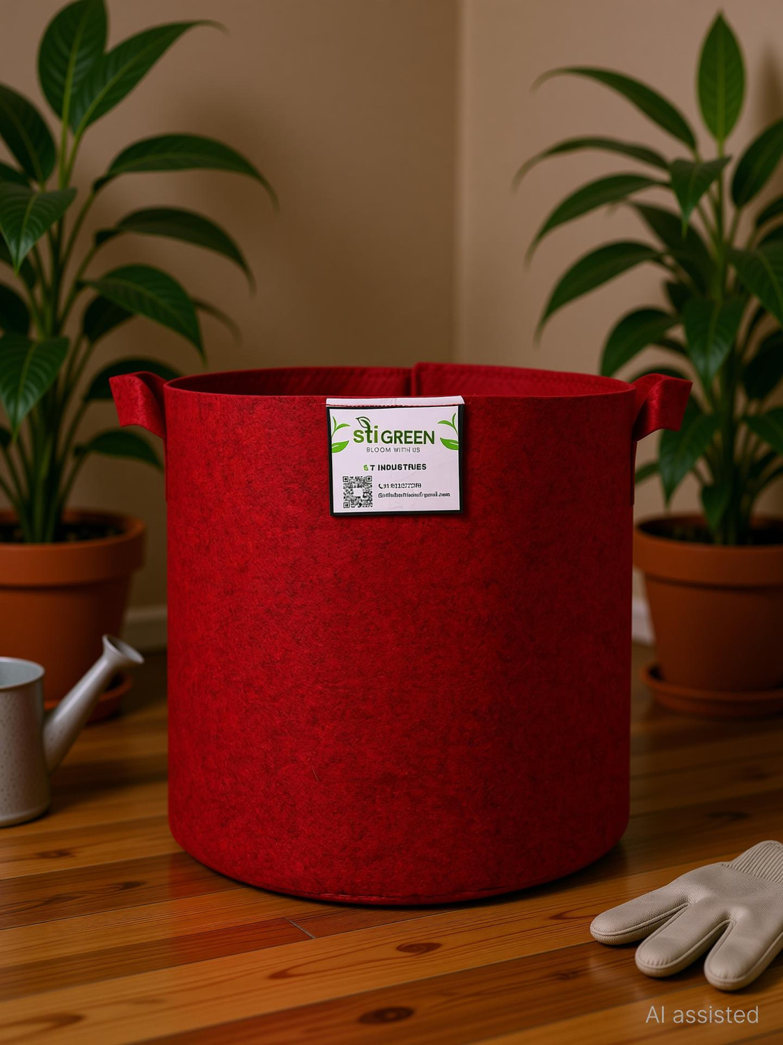 Image of STIGREEN Premium GEO Fabric 15*15 Grow Bag For Home Gardening 400 GSM Grow Bag