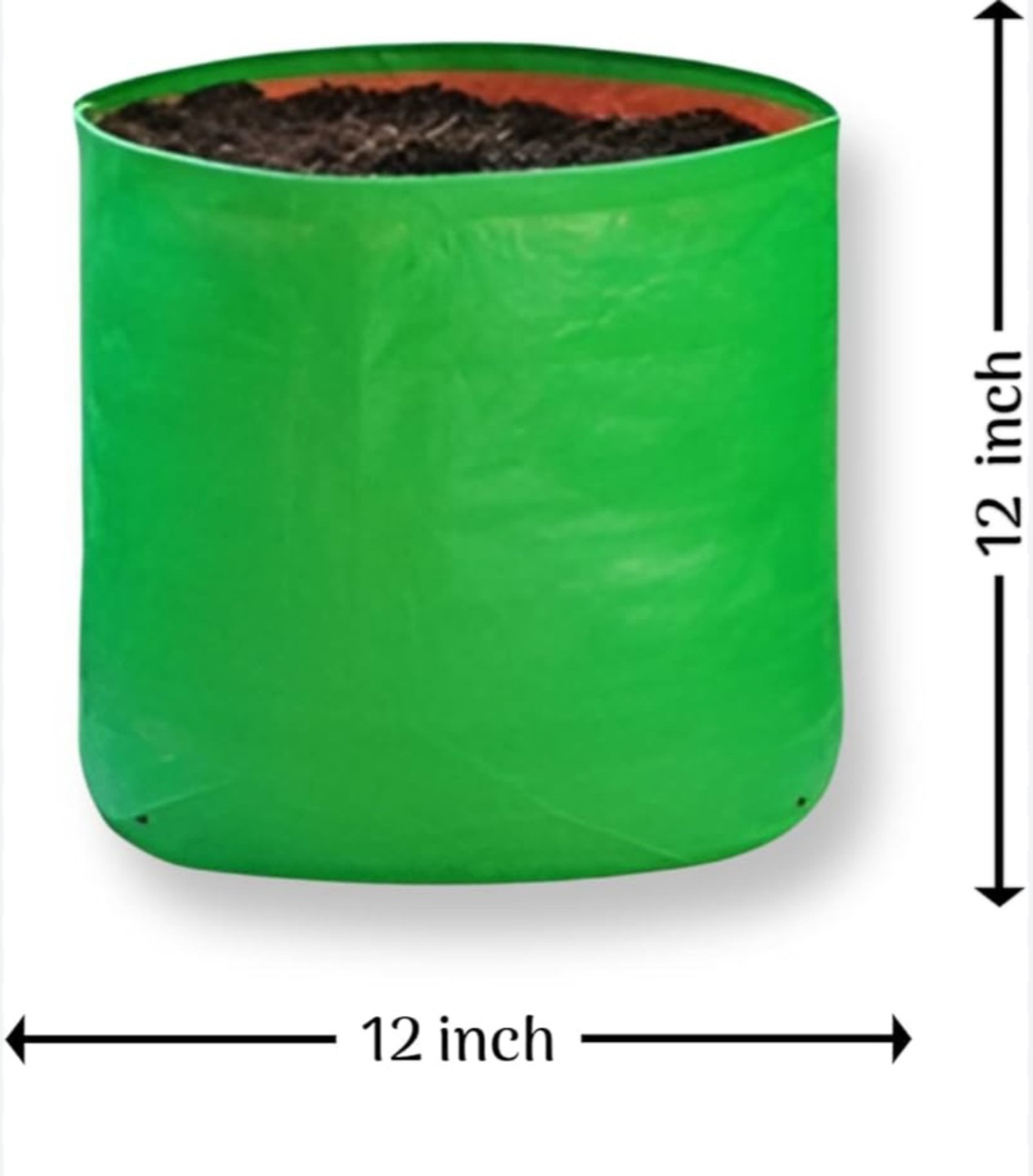 Image of GrowTree Flower Plants Pots 12*12 Pack of 9bags Grow Bag