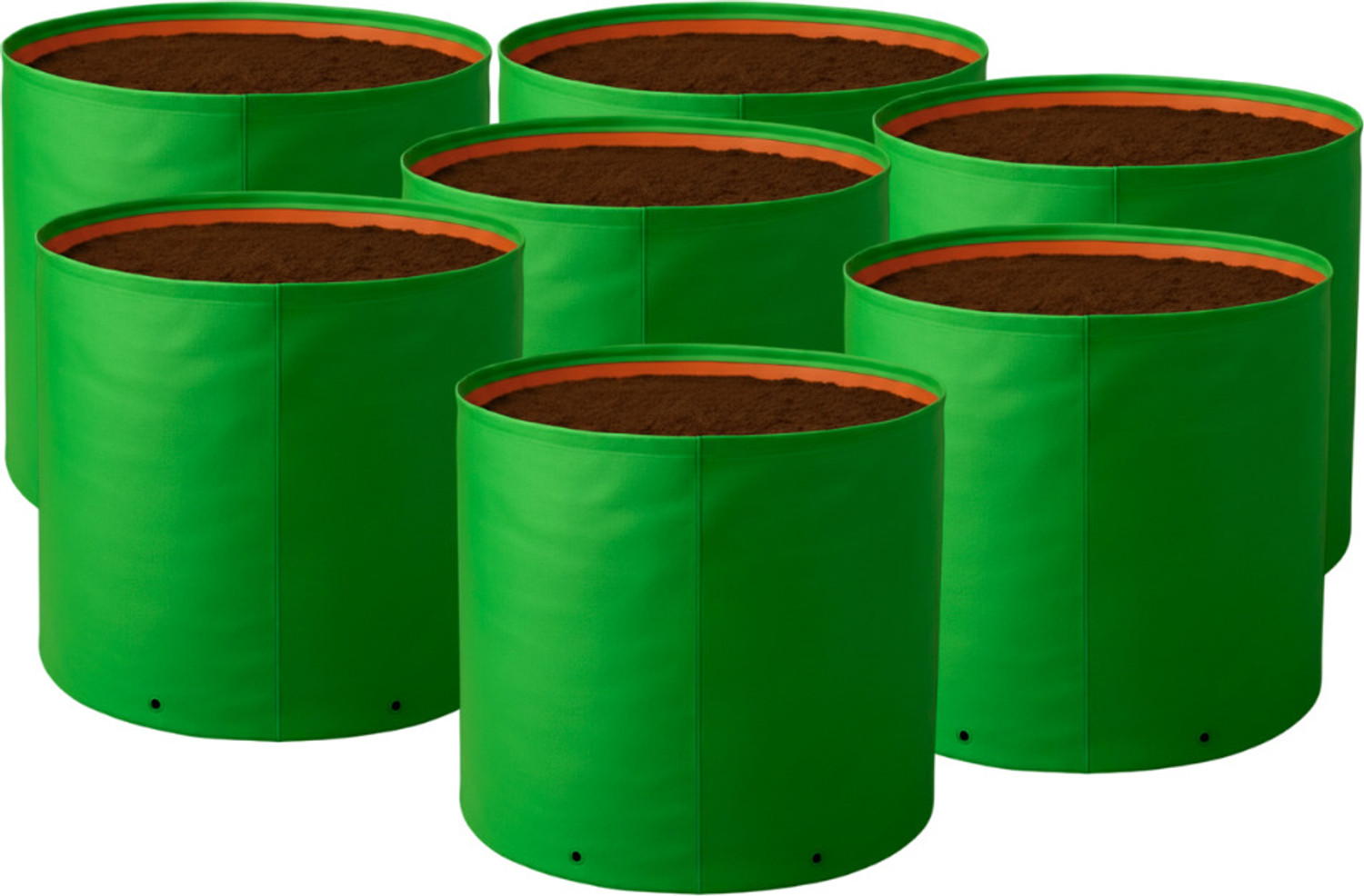 Image of SRE HDPE 220 GSM Terrace Gardening Grow Bag (18 X 18 inch) -Pack of 7 Grow Bag