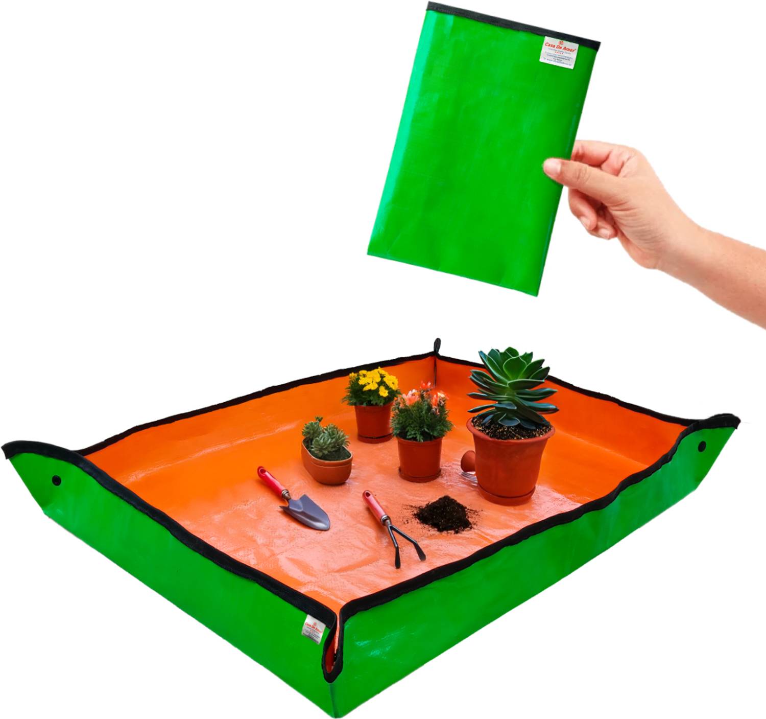 Casa De Amor Gardening Mat for Soil Mixing, DIY Projects, or Crafts Grow Bag