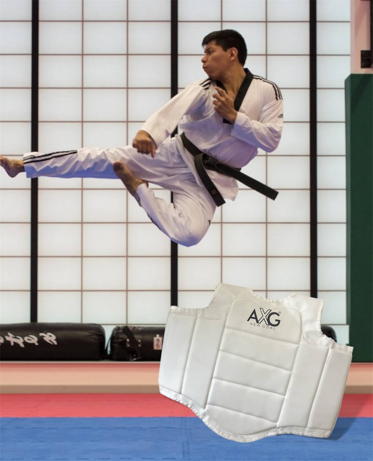 AXG Classic Karate Chest Guard Large - Image 4