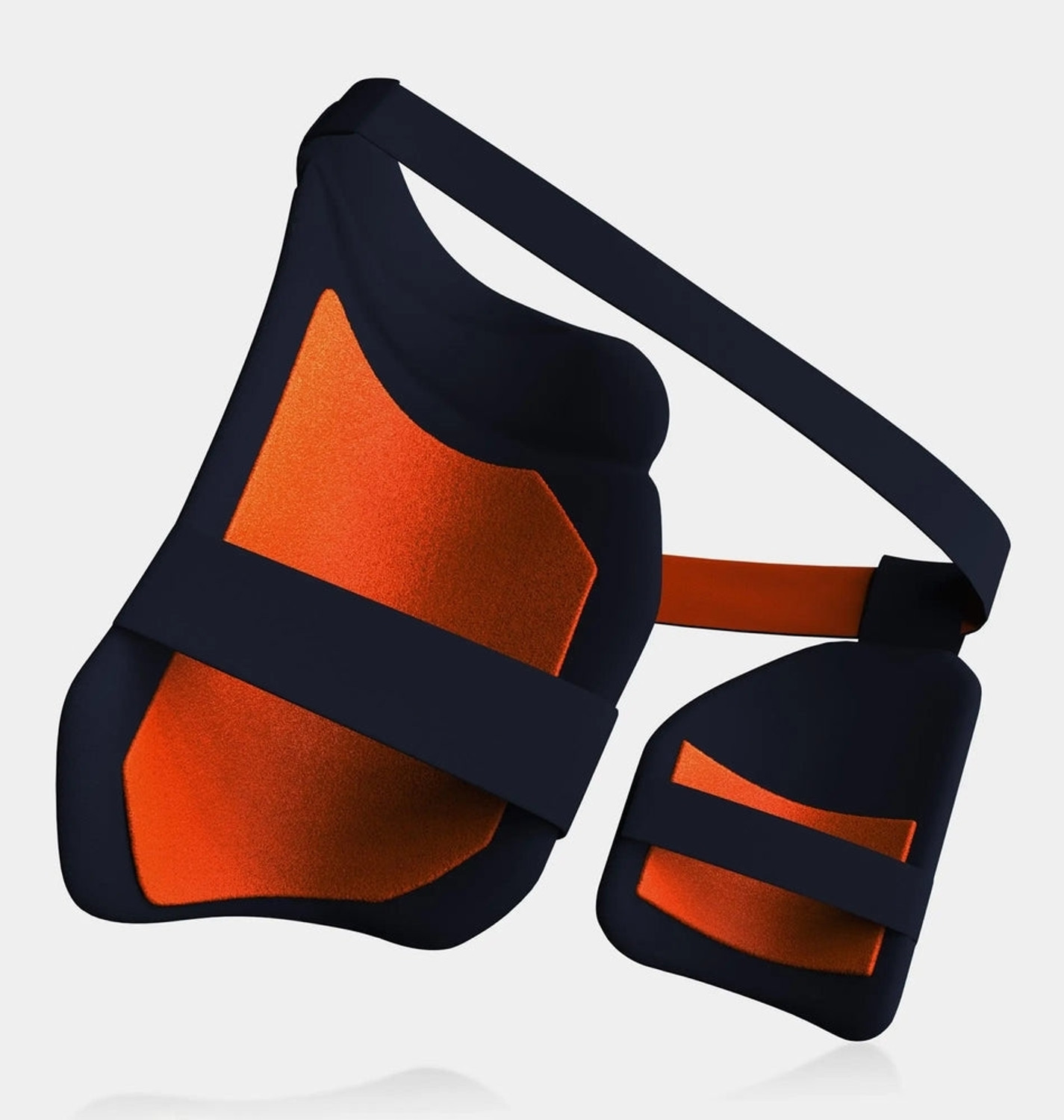 Image of exton Orenge right hand Cricket Thigh Guard