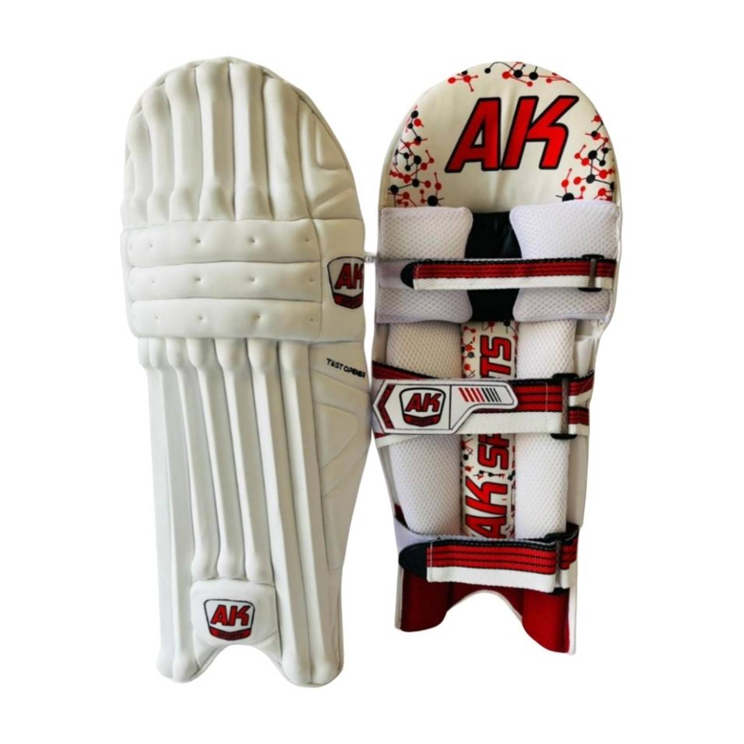 Aksports AK Batting Legguard/Pad TEST OPENER BOY'S 23 Inch (Right Hand Batsman) Cricket Guard Combo