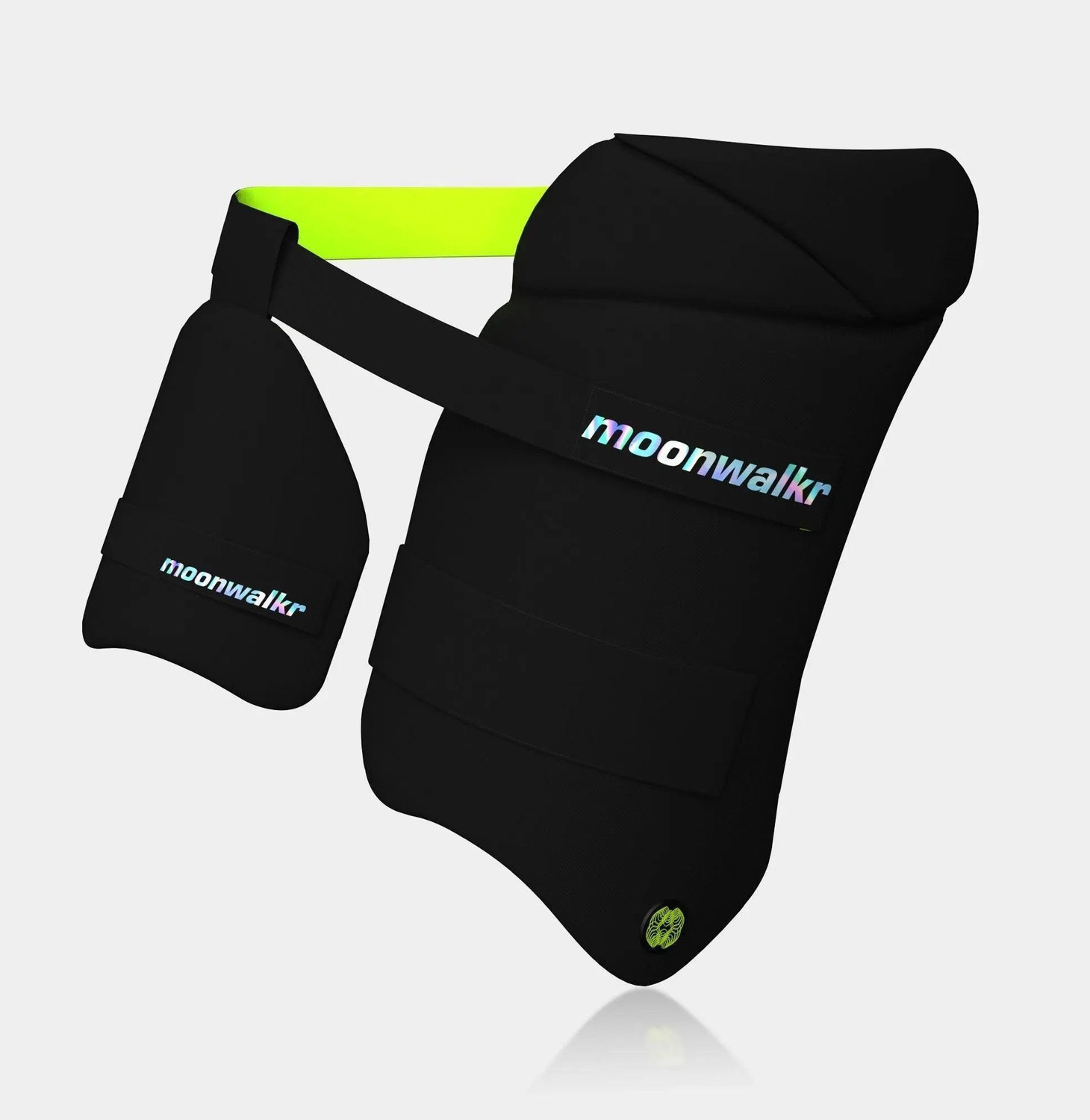 Image of exton Green raight hand Cricket Thigh Guard