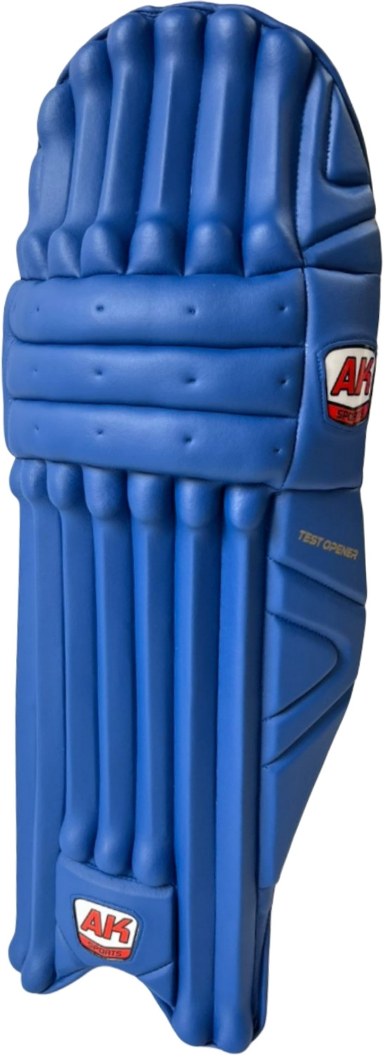 Image of Aksports AK Batting Legguard /Pad TEST OPENER Indian Blue 27 Inch Men's (Right Hand ) Cricket Guard Combo