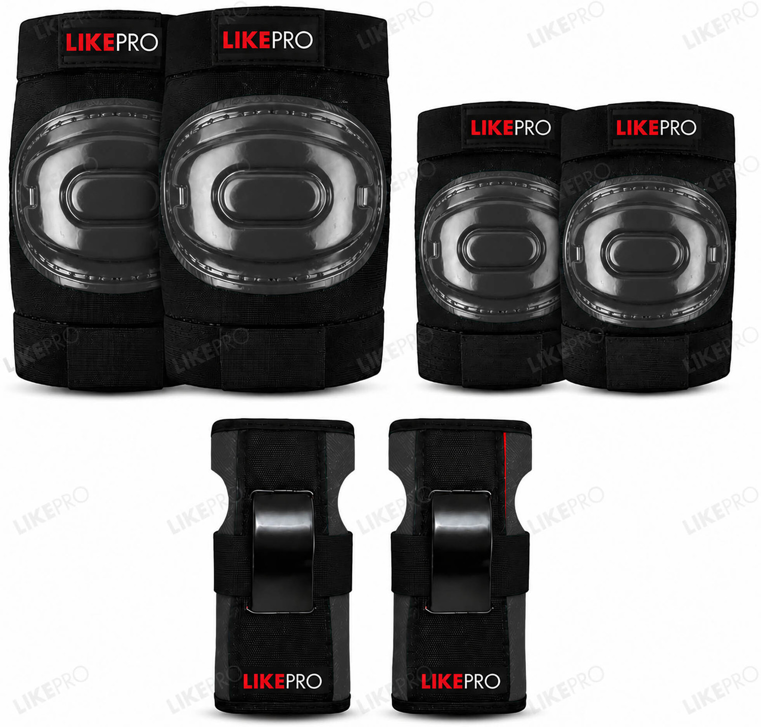 Image of LIKEPRO Kids Skating Protective Set (Ages 3-5-8-14 Yrs) With Skipping Rope Skating Guard Combo