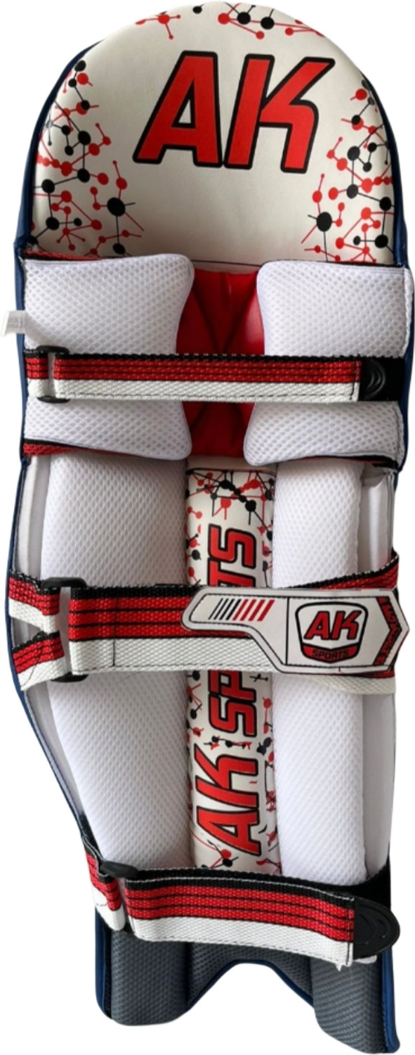 Image of Aksports AK Batting Legguard /Pad TEST OPENER Indian Blue 27 Inch Men's (Right Hand ) Cricket Guard Combo