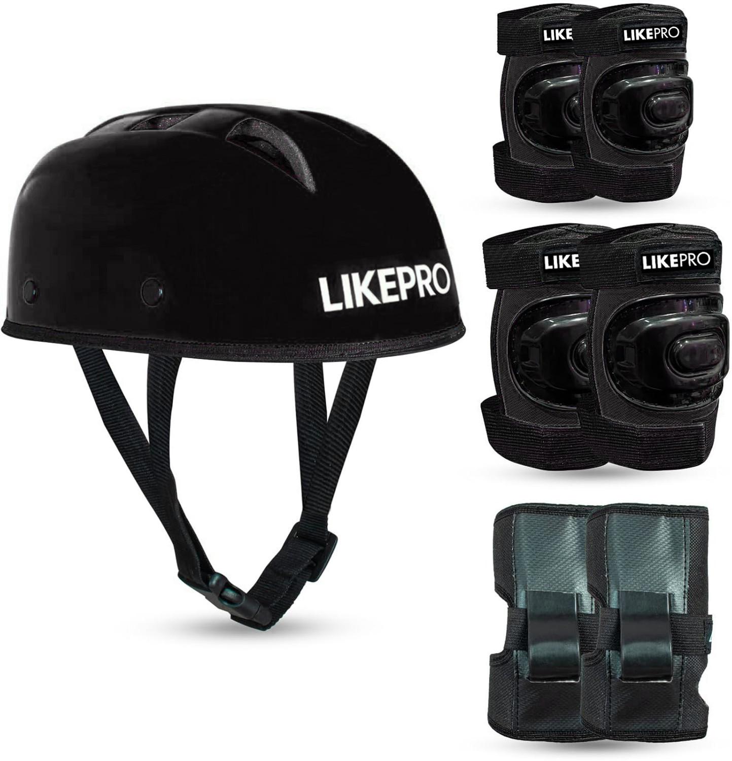 Image of LIKEPRO Kids Skating Safety Set from for Ages 3-5-8-14 Boys Skating Guard Combo Skating Guard Combo