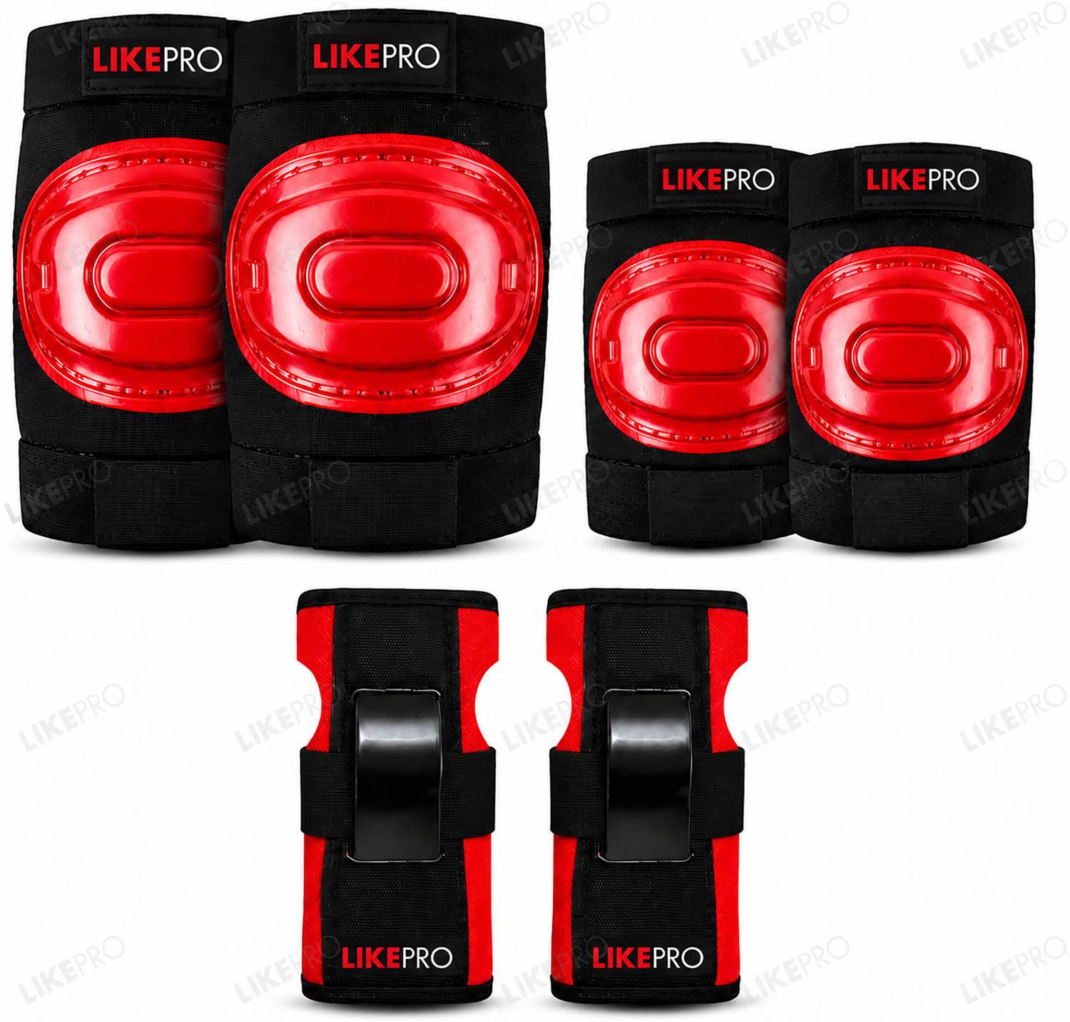 Image of LIKEPRO Kids Skating Protective Set (Ages 3-5-8-14 Yrs) With Skipping Rope Skating Guard Combo