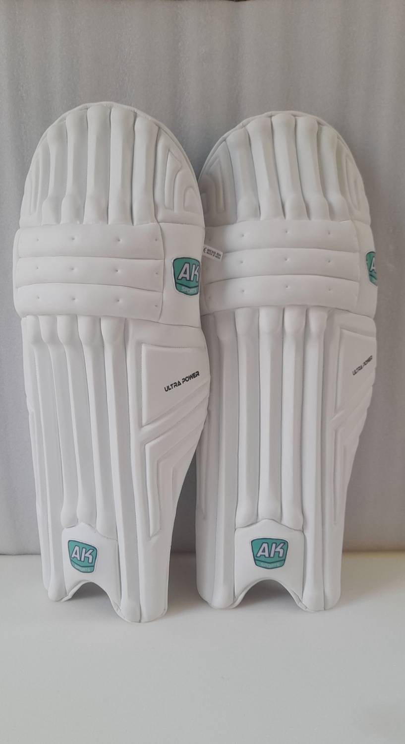 Aksports AK Batting Legguard/Pads MEN'S ULTRA POWER 27 Inch (Right Hand) Cricket Guard Combo