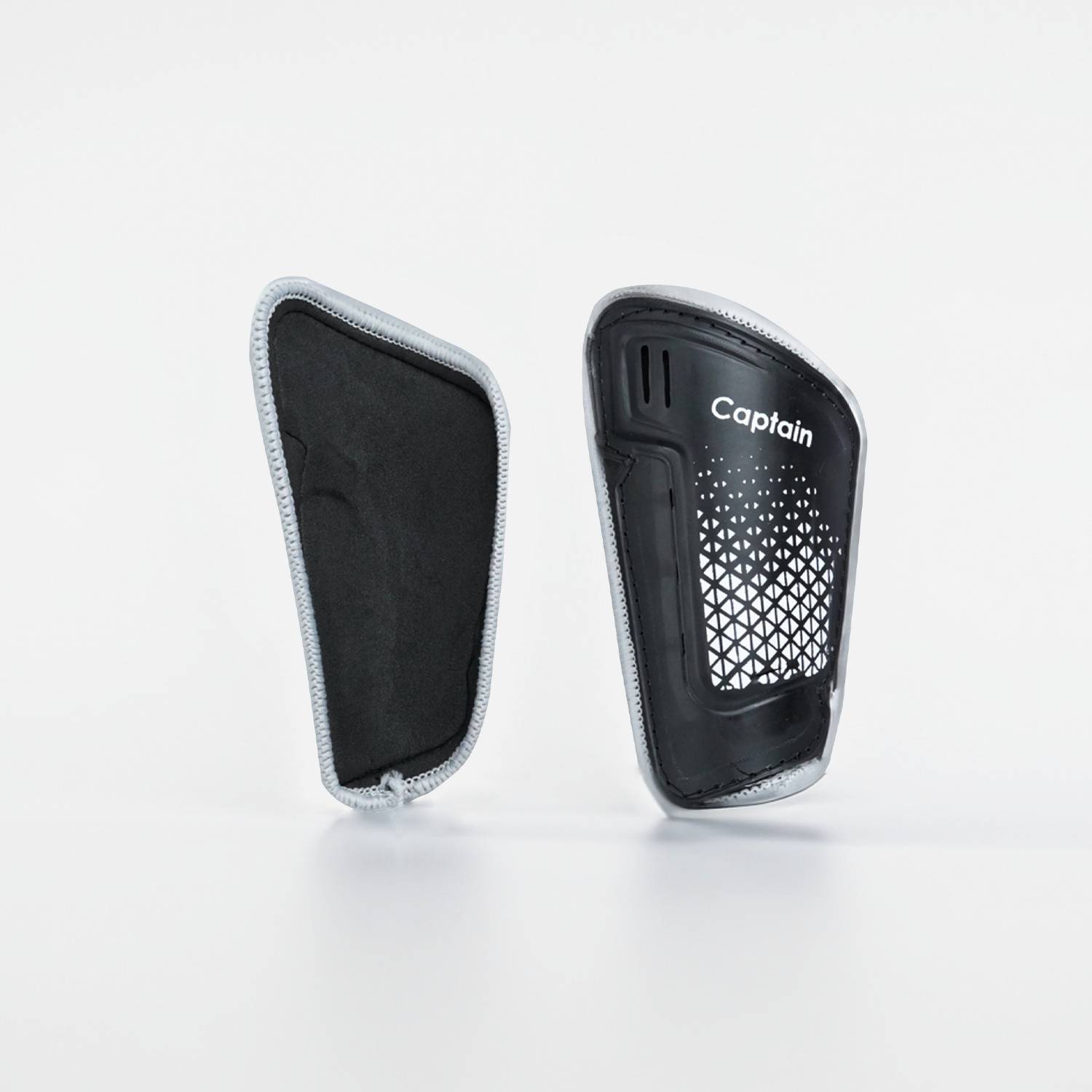 CAPTAIN Elite Football Shin guards Cushioned EVA padding, Hard Protective shelled Football Shin Guard