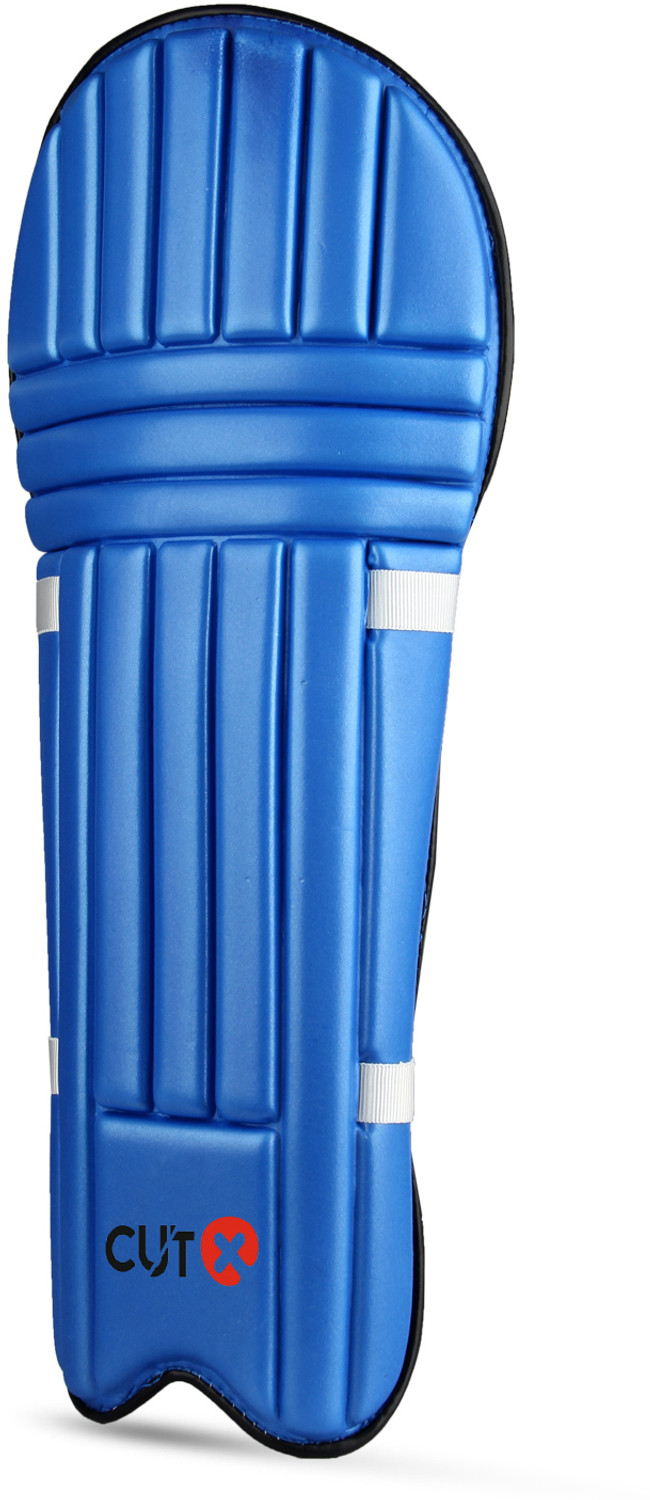 Image of CUTX Cricket Batting Legguard for Kids, Cheap Moulded Blue 22inch for 10 to 12 Years Cricket Guard Combo