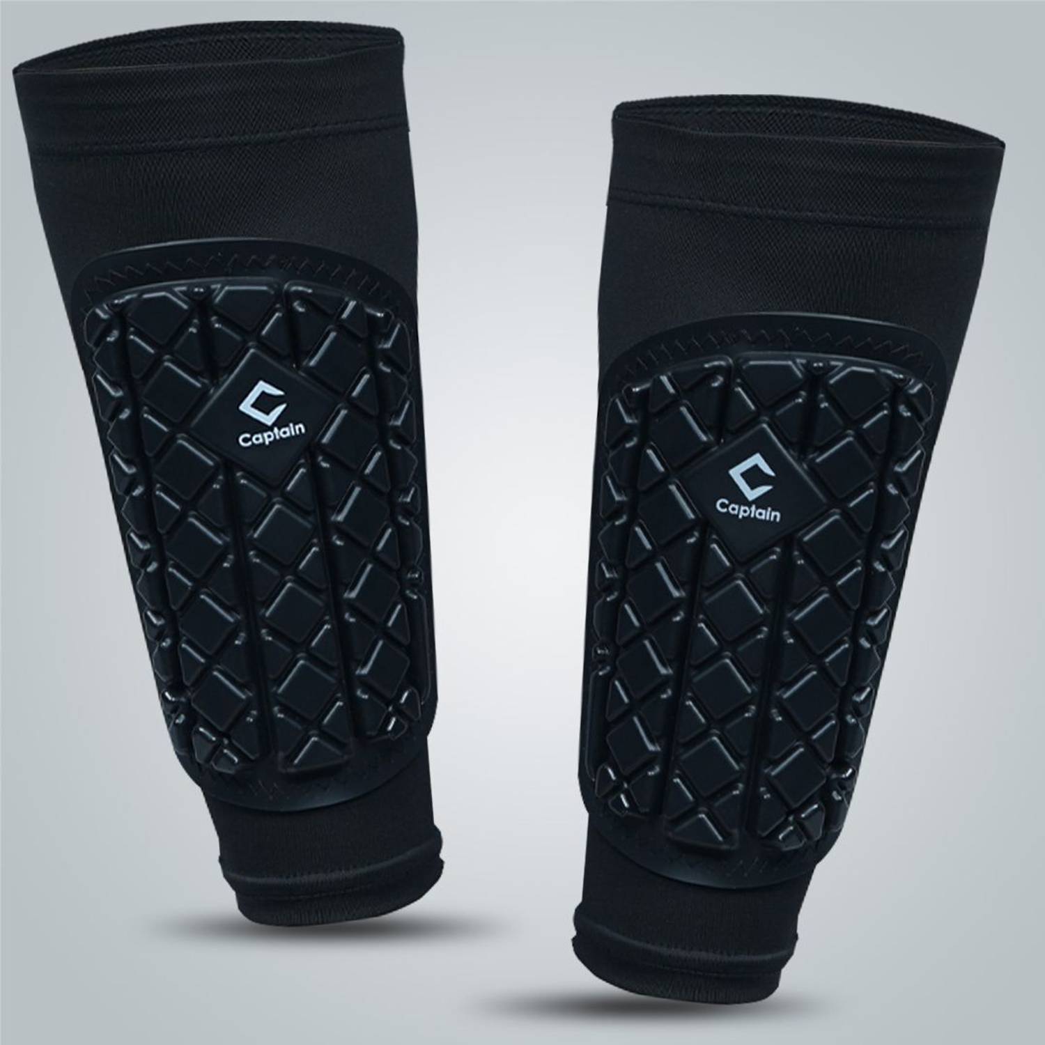 CAPTAIN Sleeve Shinguards with Polyurethane Protection
