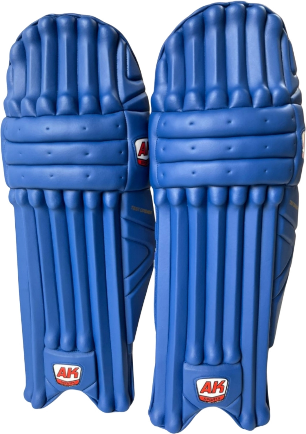 Image of Aksports AK Batting Legguard /Pad TEST OPENER Indian Blue 27 Inch Men's (Right Hand ) Cricket Guard Combo