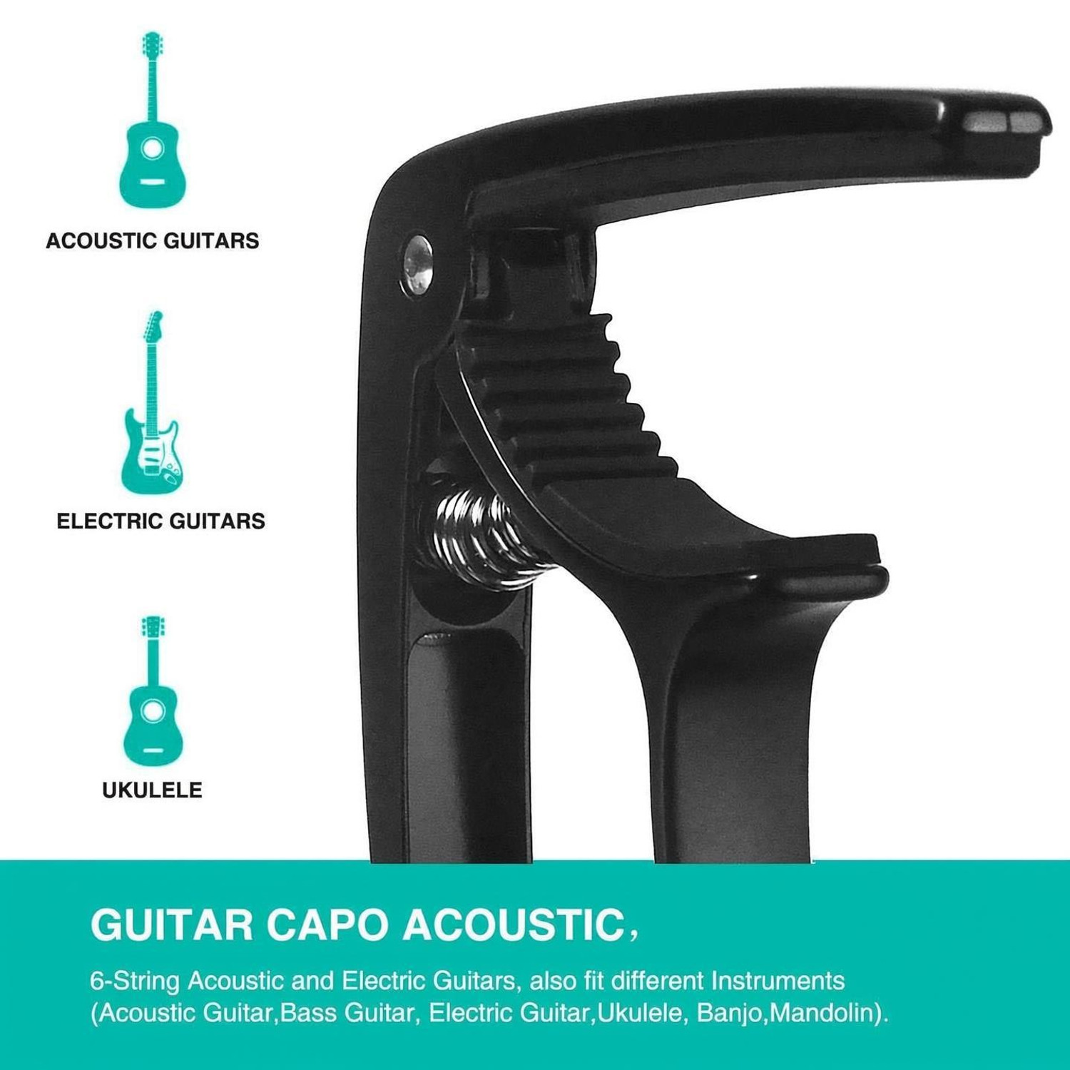 Image of BLUEBERRY Capo-10 Acoustic Spring Guitar Capo