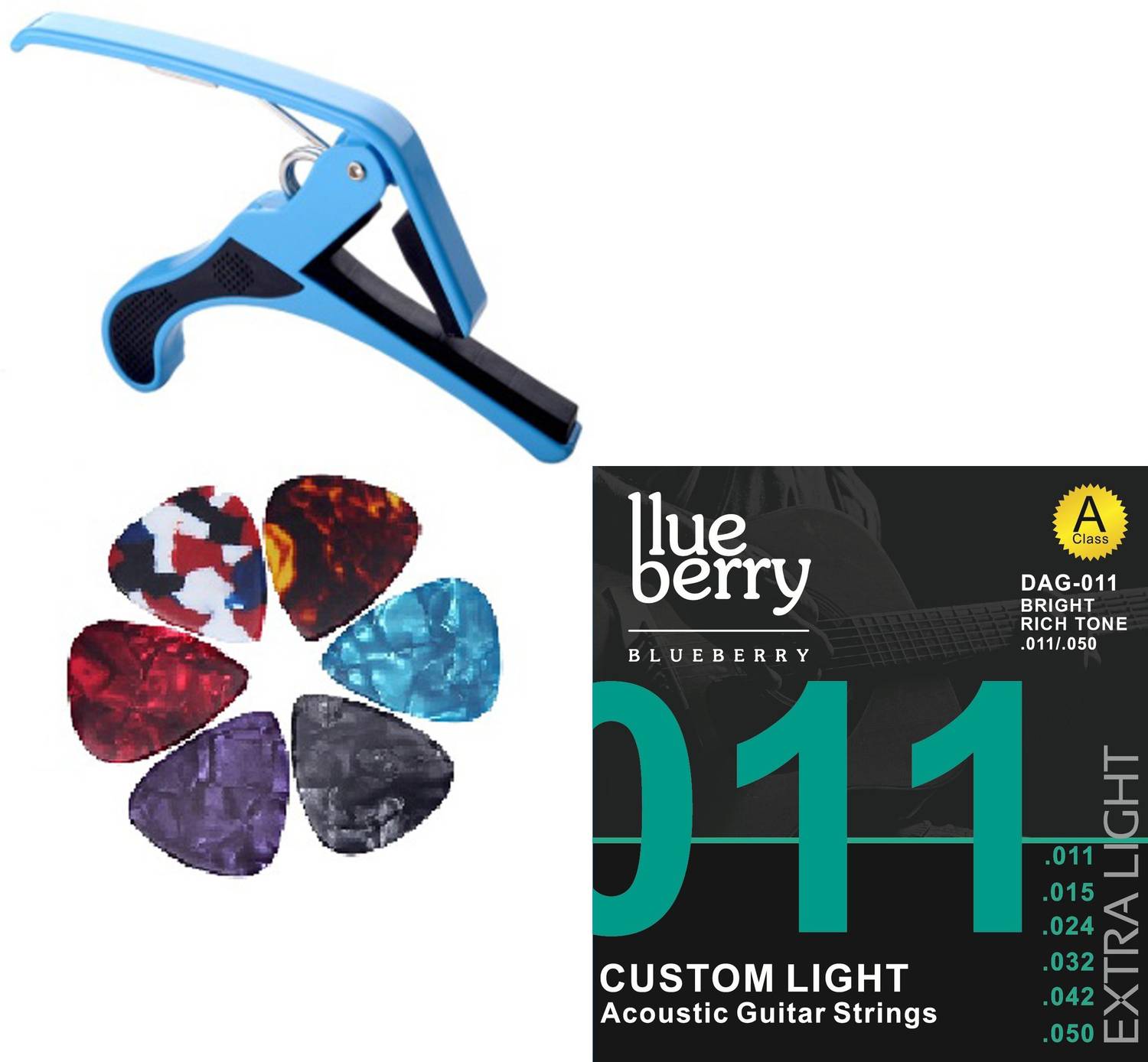 BLUEBERRY Clutch Guitar Capo