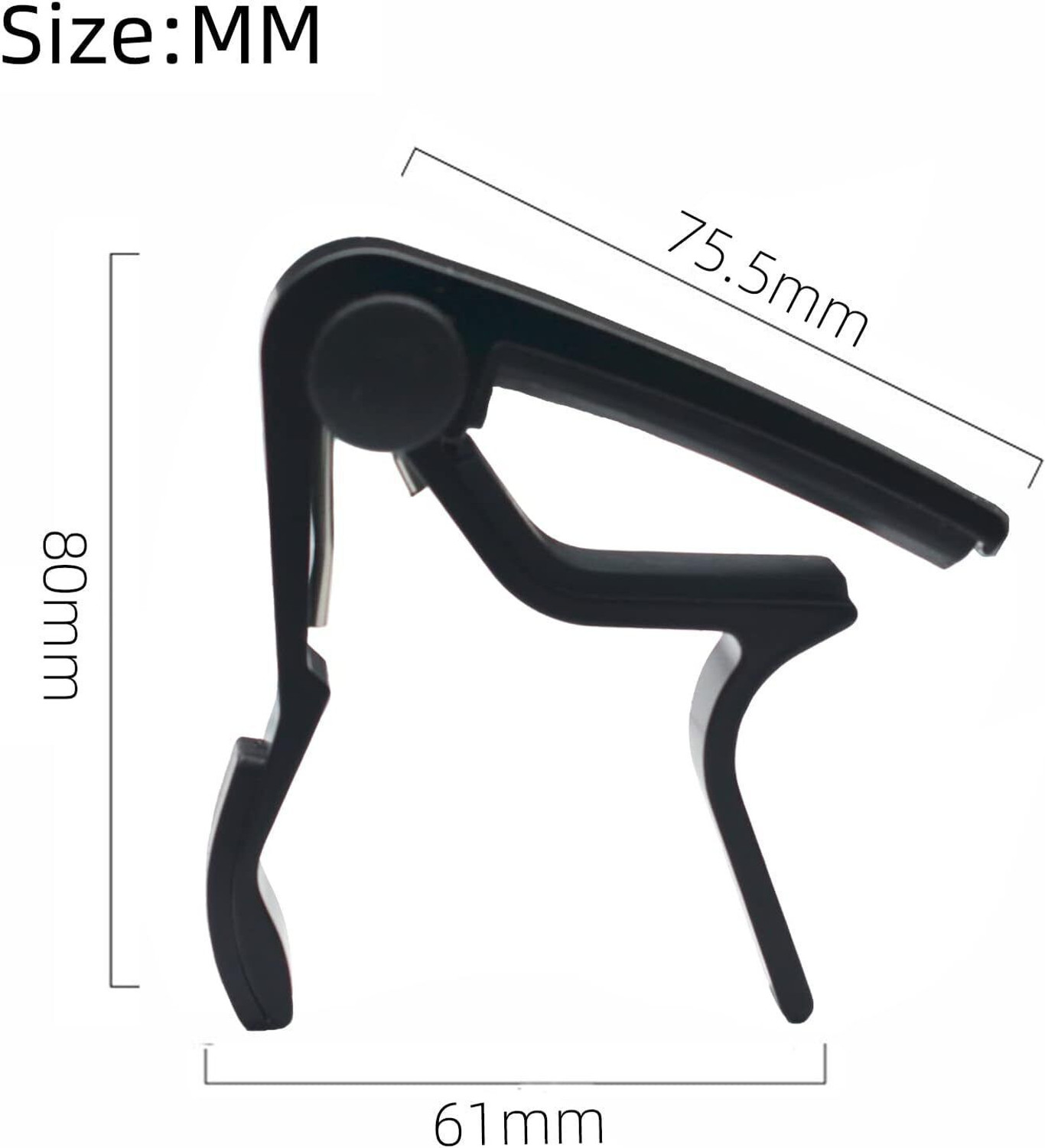 Image of AMG Music Guitar Belt with Capo and Picks Clutch Guitar Capo
