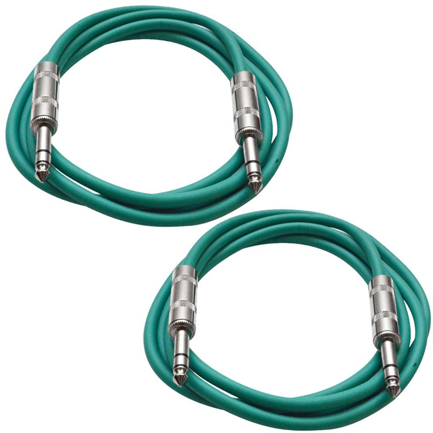 Image of MORTAS (pack of 2 ) Guitar,Instrument 6.35mm Mono Jack Male To 6.35 mm Male 1 /4 inch Double Angled TRS Patch Cable